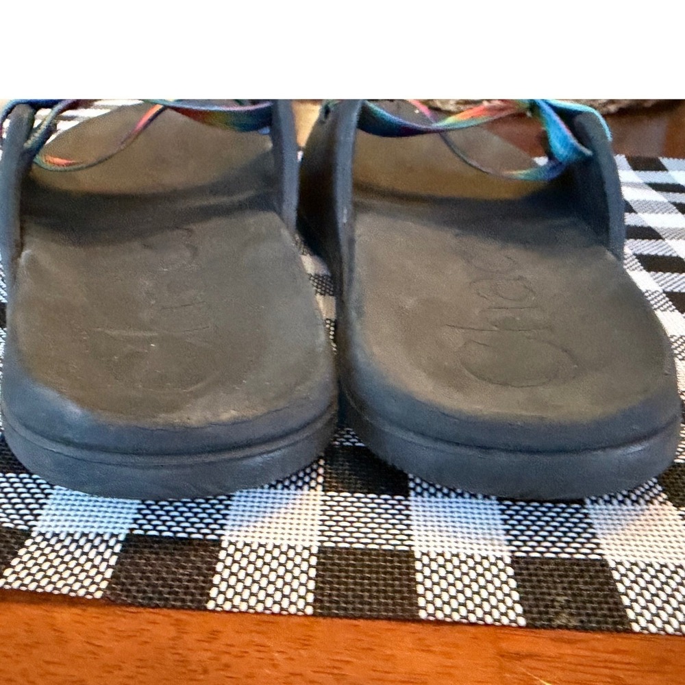 Chaco Chillos Slide Sandals Womens 7 Black Tie Dye Adjustable Strap Athletic - Picture 7 of 7